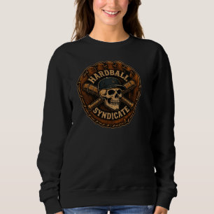 Hardball Syndicate Home Run King Totenkopf Basebal Sweatshirt