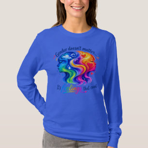 Hardball Syndicate Women Regenbogen Gefühle Lange  T-Shirt