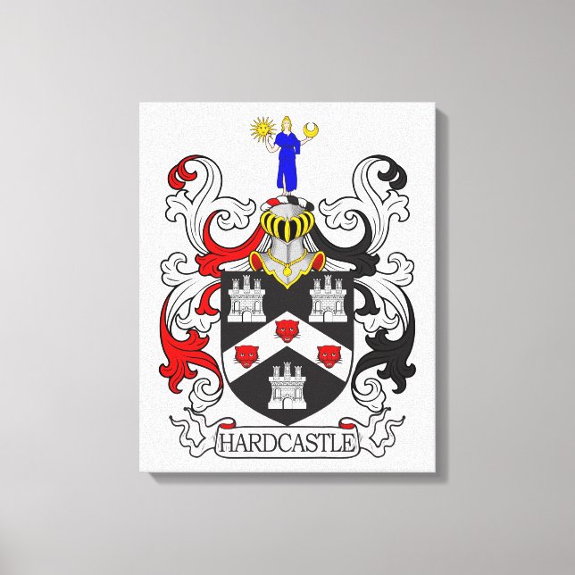 Hardcastle-Wappen I Leinwanddruck (Vorderseite)