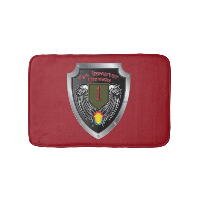 Hardcore 1st Infantry Div "Big Red One" Badematte (Vorderseite)