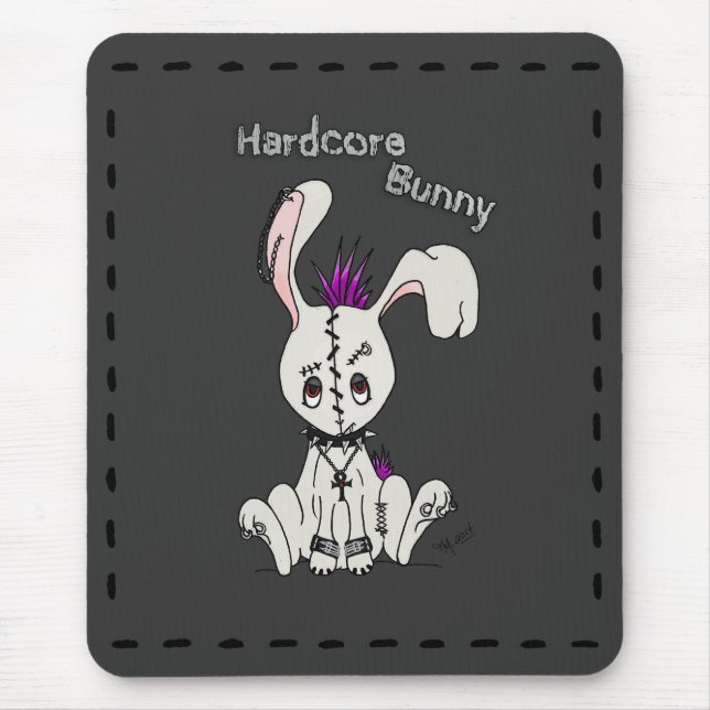 Hardcore Bunny Mousepad (Vorne)