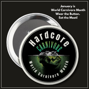 Hardcore Carnivore World Carnivore Monte Crocodile Button