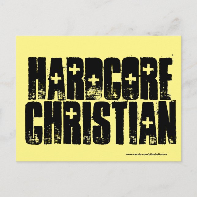 Hardcore Christian Postkarten (Vorderseite)
