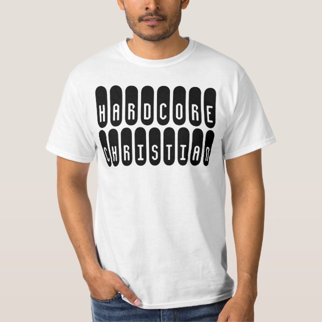 HARDCORE CHRISTLICHE T - Shirt und Hunde (Vorderseite)