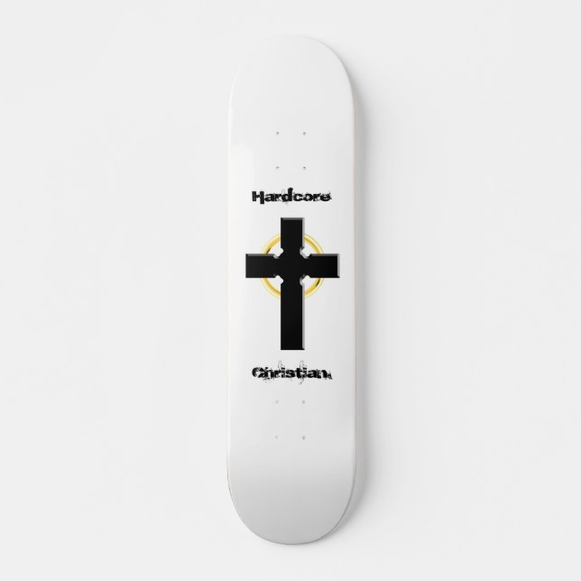 Hardcore-christliches keltisches Kreuz Skateboard (Vorne)