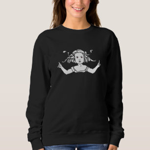 Hardcore Death Metal Girl Rock'n'Roll Heavy Metal Sweatshirt
