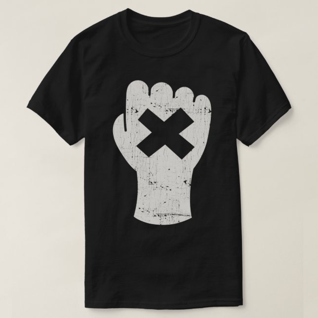 Hardcore Fist NYHC 80's Punk s & Straight Edge Clo T-Shirt (Design vorne)