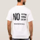 HARDCORE-FITNESS "NEIN " T-Shirt (Rückseite)