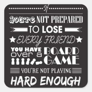 Hardcore Gamer Quadratischer Aufkleber