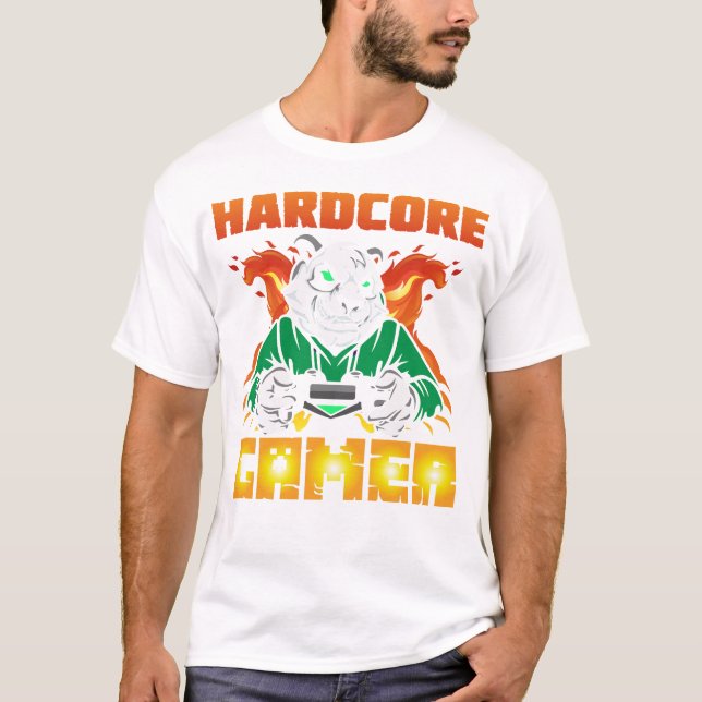 Hardcore-Gamer T-Shirt (Vorderseite)