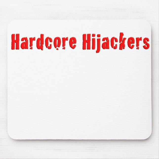 Hardcore Hijackers Logo-Design auf einer Mousepad (Vorne)