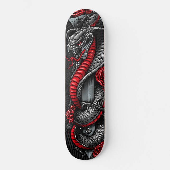 Hardcore Japanese Street Cobra Classic Skate Deck Skateboard (Vorderseite)
