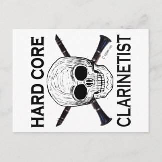 Hardcore-Klarinettist Postkarte