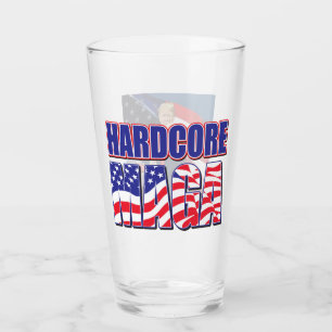 HARDCORE MAGA GLAS