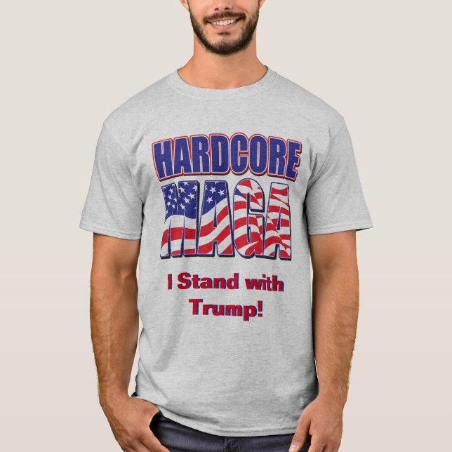 HARDCORE MAGA T-Shirt (Vorderseite)