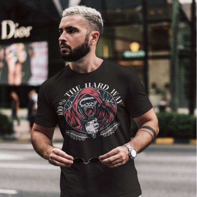 Hardcore Music Gorilla T-Shirt (Von Creator hochgeladen)