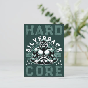 HARDCORE SILVERBACK GORILLA POSTKARTE