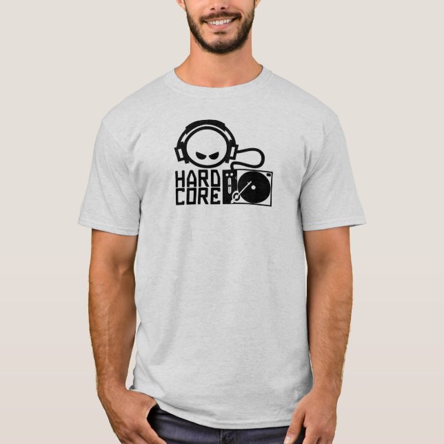 Hardcore Smilie DJ T-Shirt (Vorderseite)