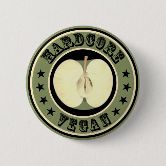 Hardcore vegan button