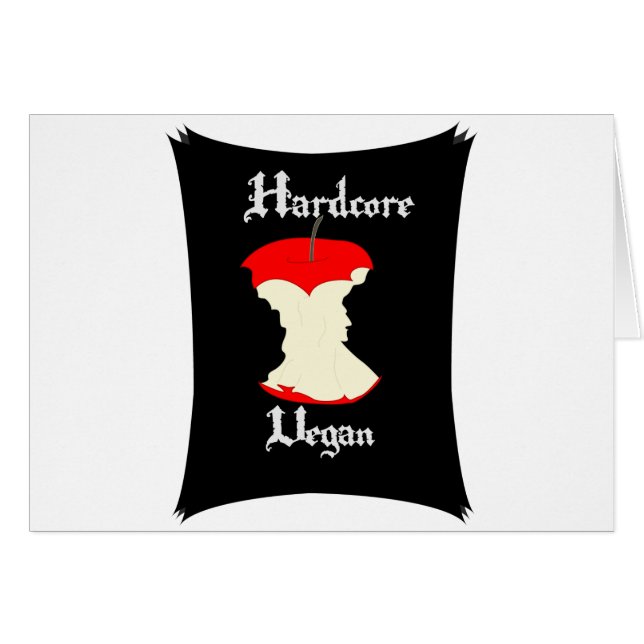 Hardcore-veganer Apple-Entwurf (Vorderseite (Horizontal))