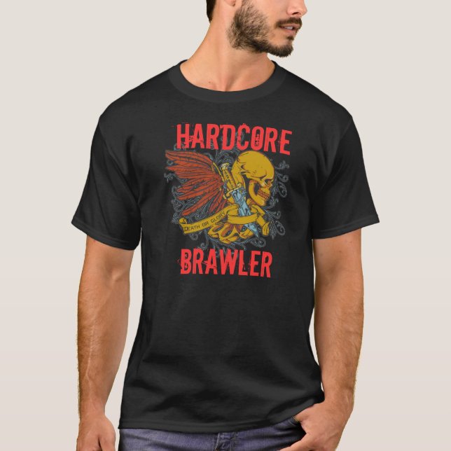 Hardcorebrawler-Dunkelheits-T - Shirt (Vorderseite)