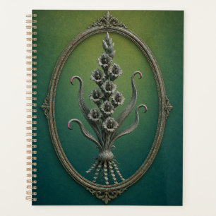 Hardcover Notebook with Surreal Gladiolus Planer