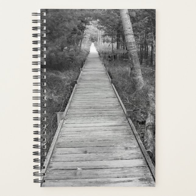 Hardcover-Spiral-Planer - Woods Walkway Planer (Vorderseite)