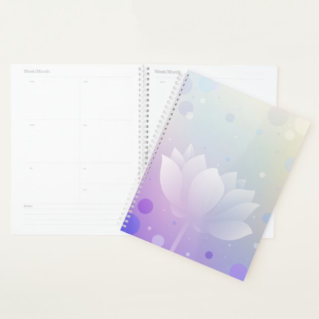 Hardcover-Tagesplaner 'Blooming Lotus' Planer (Anzeige)