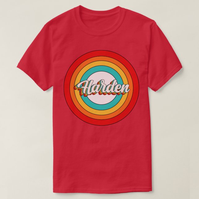 Harden Name Shirt Vintag Harden Circle (Design vorne)