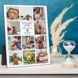 Hardest Goodbye   Pet Memorial 11 FotoCollage Fotoplatte