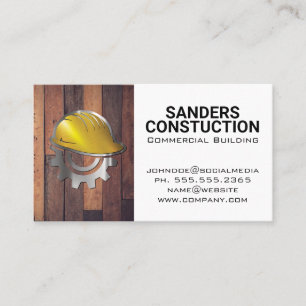 Hardhat Gear Logo   Holzbretter Visitenkarte