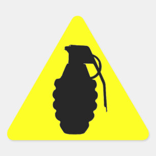 HARDHATZ DREIECKIGER AUFKLEBER