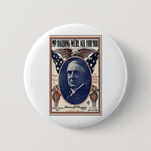 Harding 1920 button