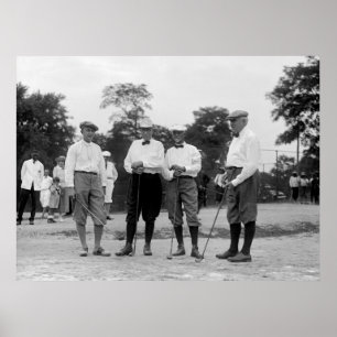 Harding Golf Foresome, 20er Poster