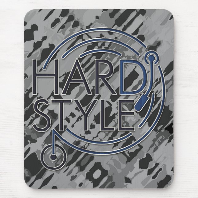 HARDSTYLE DJ - Metalldesign Mousepad (Vorne)