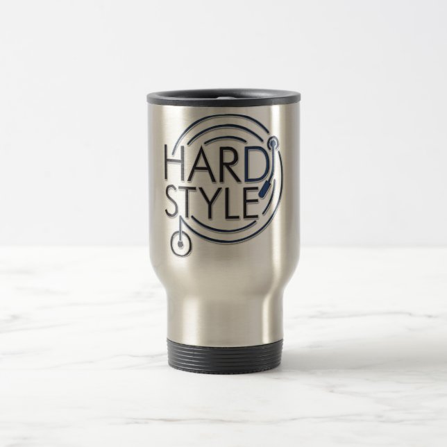 HARDSTYLE DJ - Metallentwurf Reisebecher (Mittel)