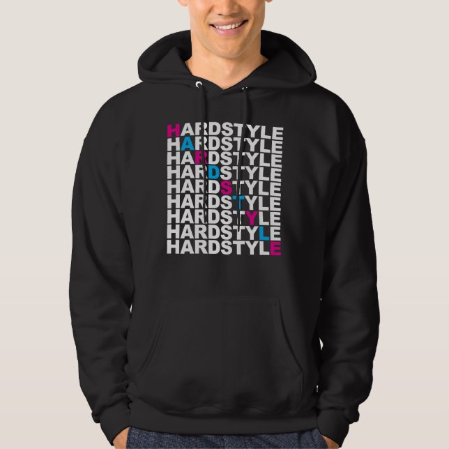 Hardstyle Liste Hoodie (Vorderseite)