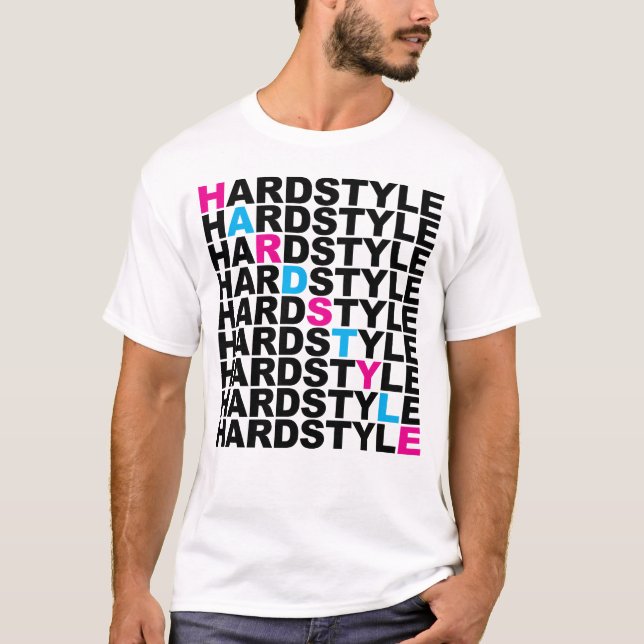 Hardstyle Liste T-Shirt (Vorderseite)
