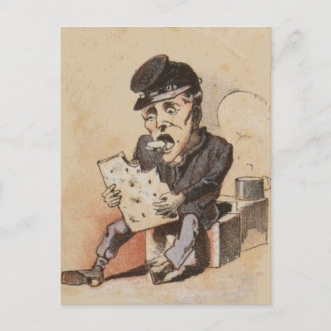 Hardtack Ziviles Kriegsleben Postkarte (Vorderseite)