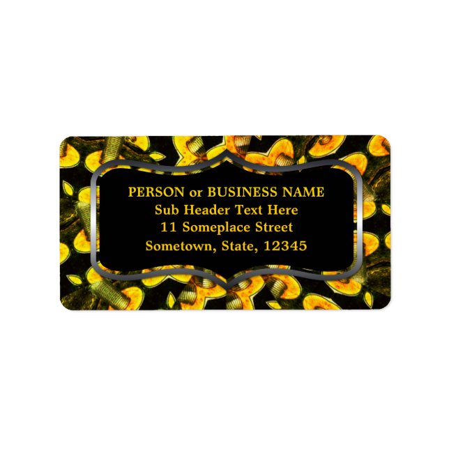 Hardware-Adressetikett für Roof Screens Adressaufkleber (Vorne)