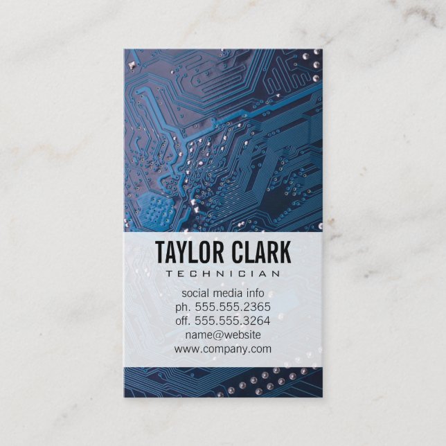 Hardware Electronics Visitenkarte (Vorderseite)