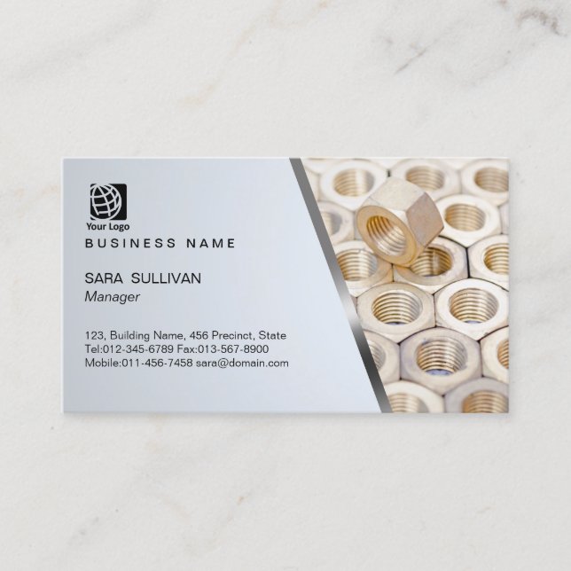 Hardware für Nuts und Bolzen - Geschäftskarte Visitenkarte (Vorderseite)