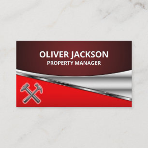 Hardware-Konstruktionstools   Hammers   Metallisch Visitenkarte