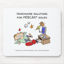 Hardware-Lösungen für PEBCAK Tech-StützCartoon