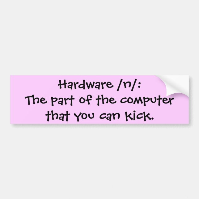 Hardware /n/: Das Teil des dieses Computers Sie… Autoaufkleber (Vorne)