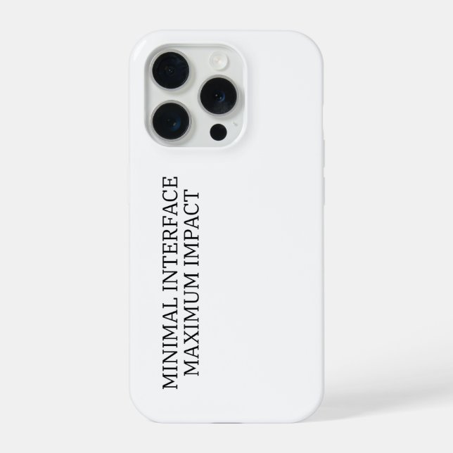 Hardware Shield | Minimale Schnittstelle Taktisch iPhone Hülle (Rückseite)