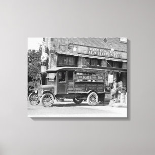 Hardware-Shop-Lieferwagen, 1924 Leinwanddruck