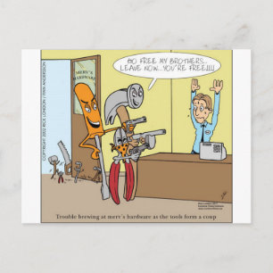 Hardware Store Liberation Funny Gifts T-Shirts Kar Postkarte