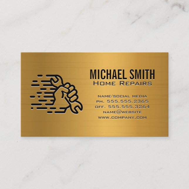 Hardware-Tools | Handschlüssel Visitenkarte (Vorderseite)