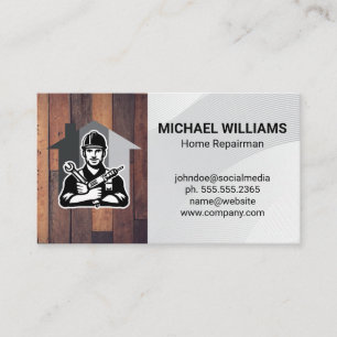 Hardware-Tools Handyman Hausrenovierungen Visitenkarte